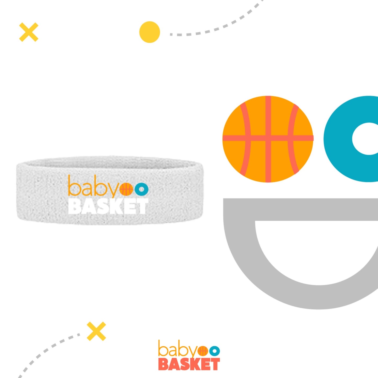 Headband Blanca Baby Basket